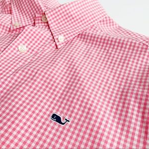 Vineyard Vines | Regatta Gingham Whale Shirt - M